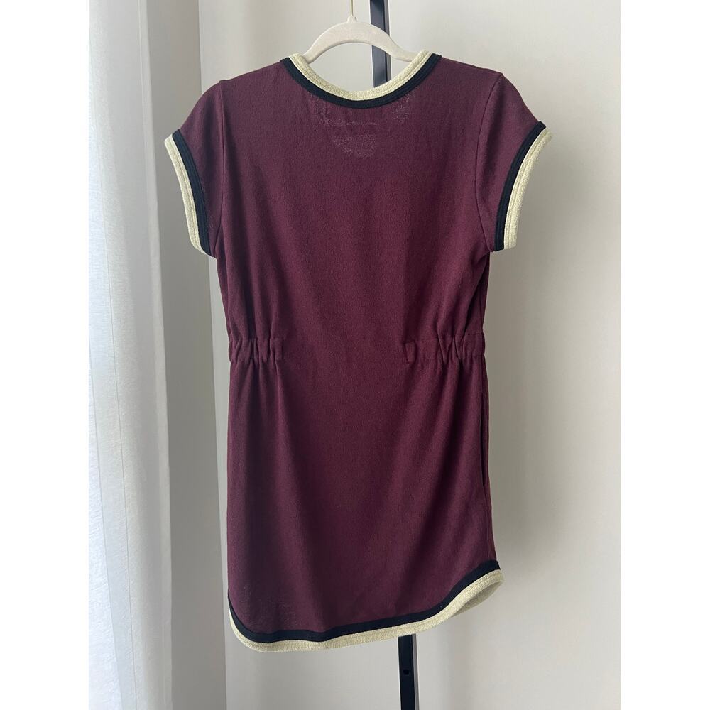 Free People Beach Retro Vibes Mini Dress‎ in Plum - Picture 4 of 8